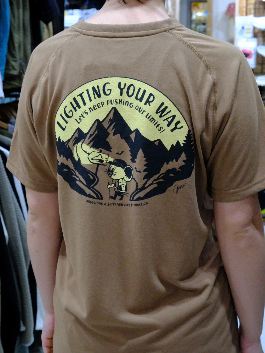 milestone Original T-Shirt Canvas "Let's Keep Pushing Our Limits!"【milestone】