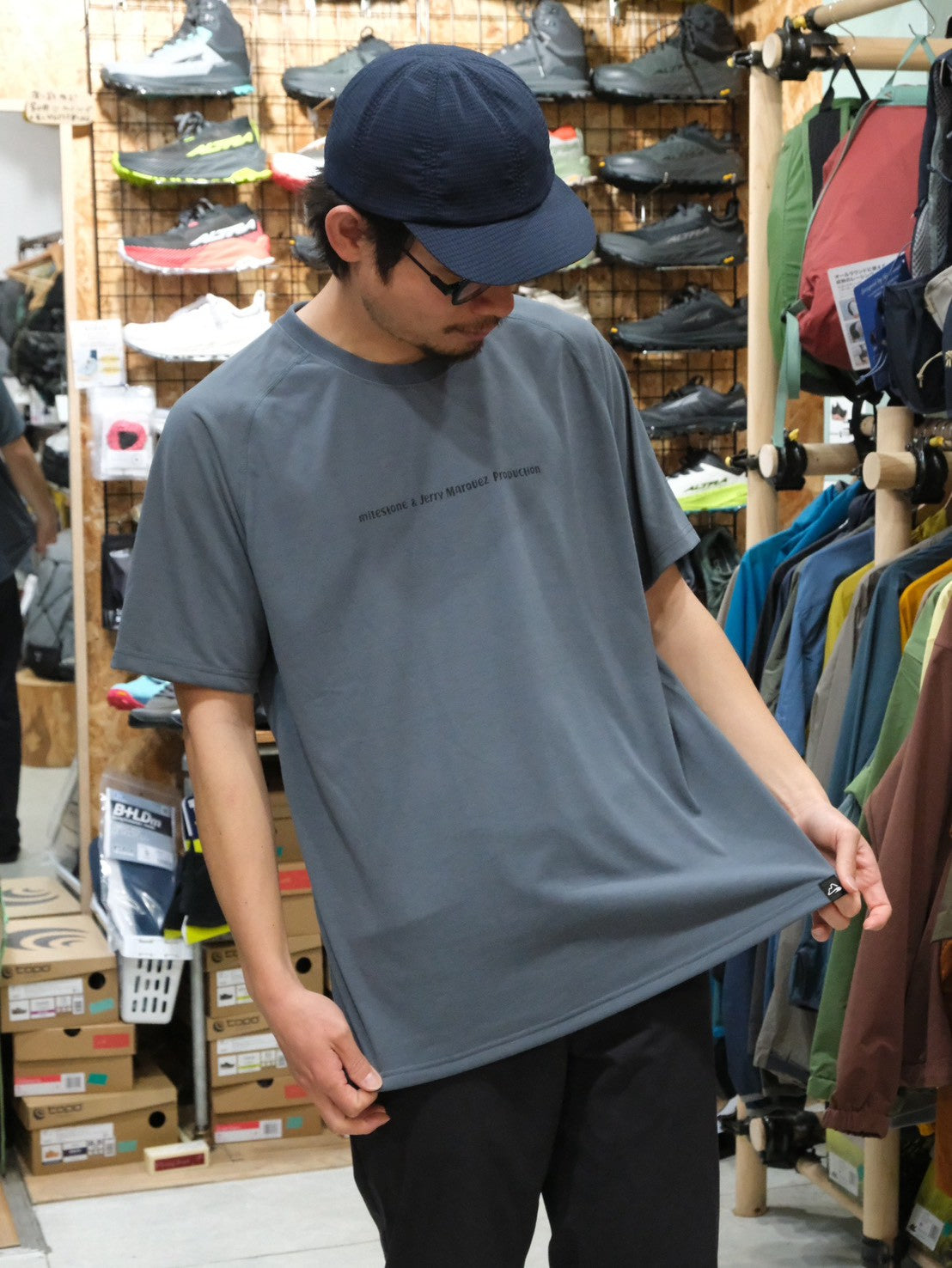 milestone Original T-Shirt Canvas "Let's Keep Pushing Our Limits!"【milestone】
