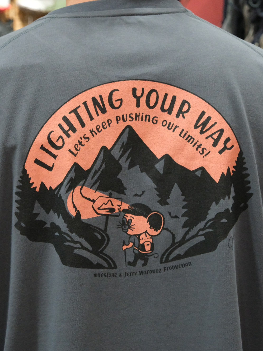 milestone Original T-Shirt Canvas "Let's Keep Pushing Our Limits!"【milestone】