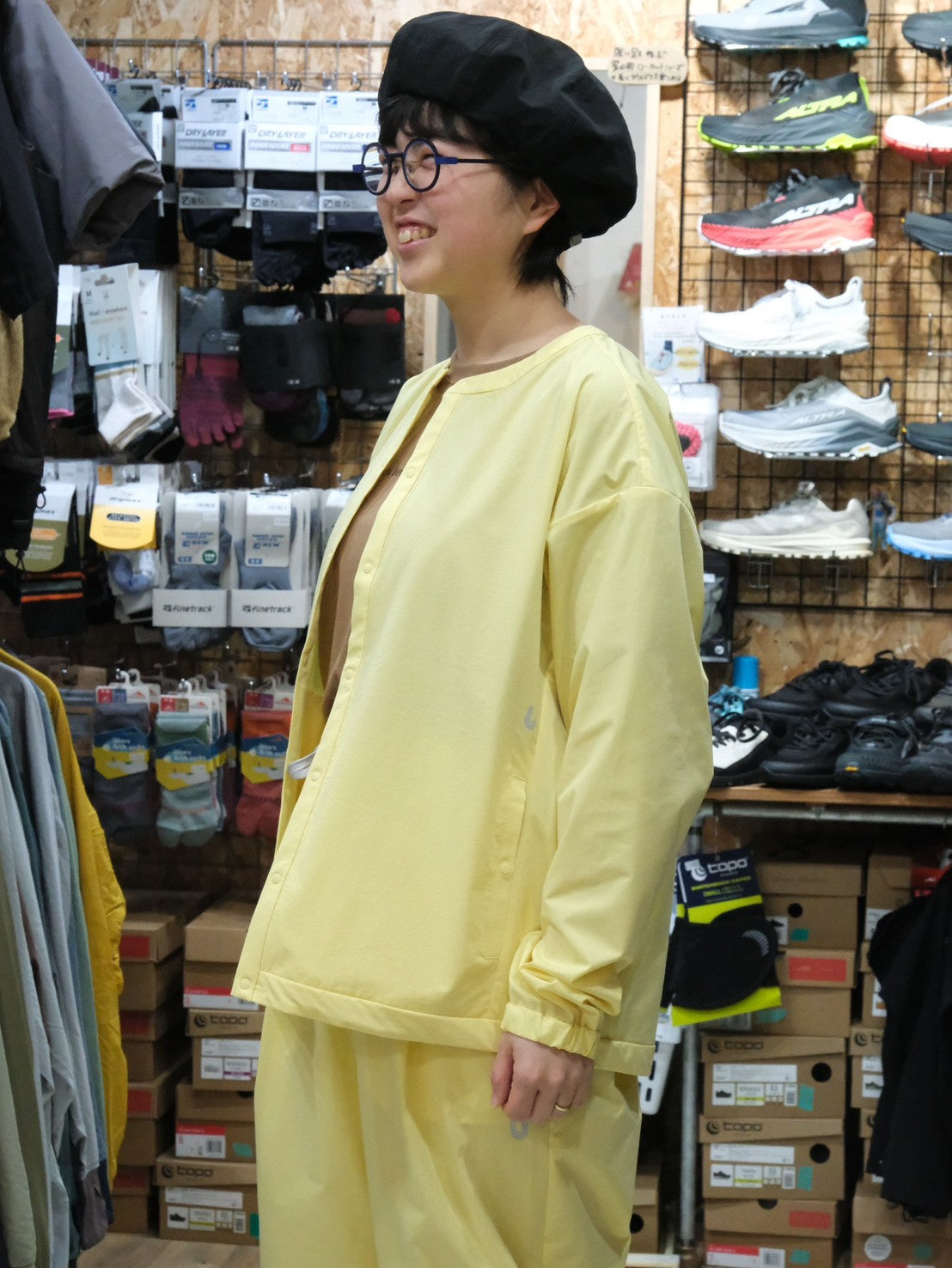 Andante Cardigan（ストレッチ・速乾・撥水／ウインドシェル）【TANNUKI】