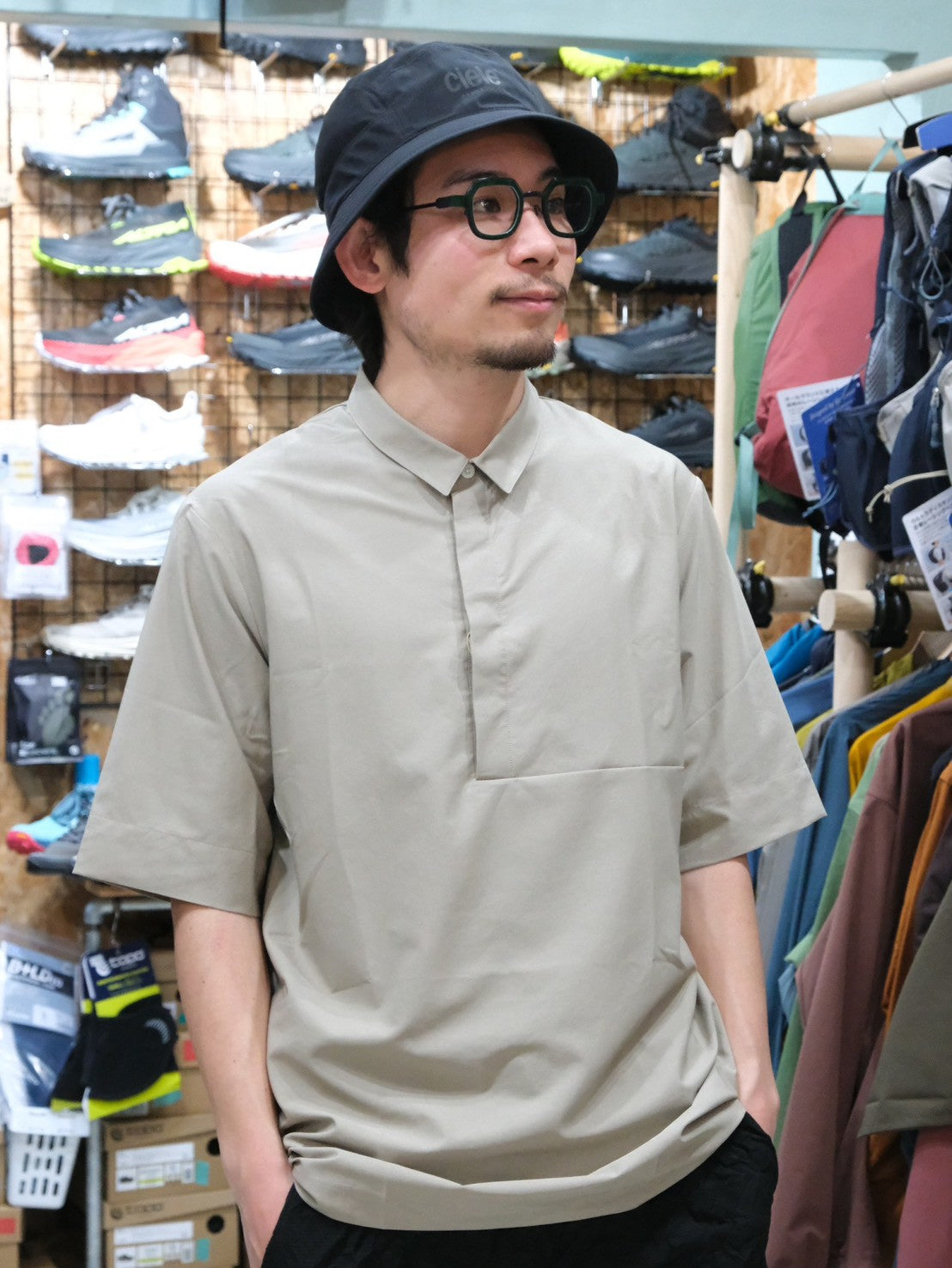 M's Cosmo Shirt（吸水速乾/シルクのような肌触り）【HOUDINI】