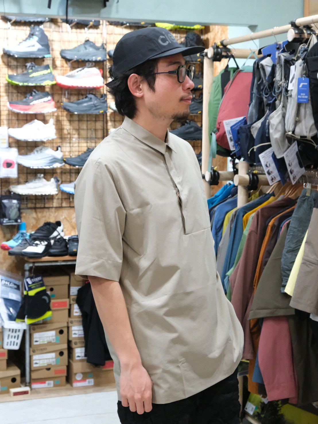 M's Cosmo Shirt（吸水速乾/シルクのような肌触り）【HOUDINI】