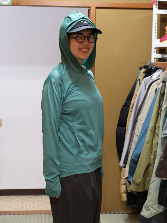 WS Axio Lite Hoody（ウールとポリエステルで防臭・速乾/極薄手で暑くない）【Teton Bros.】