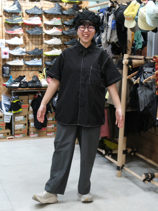HIKE&BIKE CAVE BIG HALF SHIRTS（ポリエステル100％/ワイドな身幅で風が気持ち良い）【PAPERSKY】