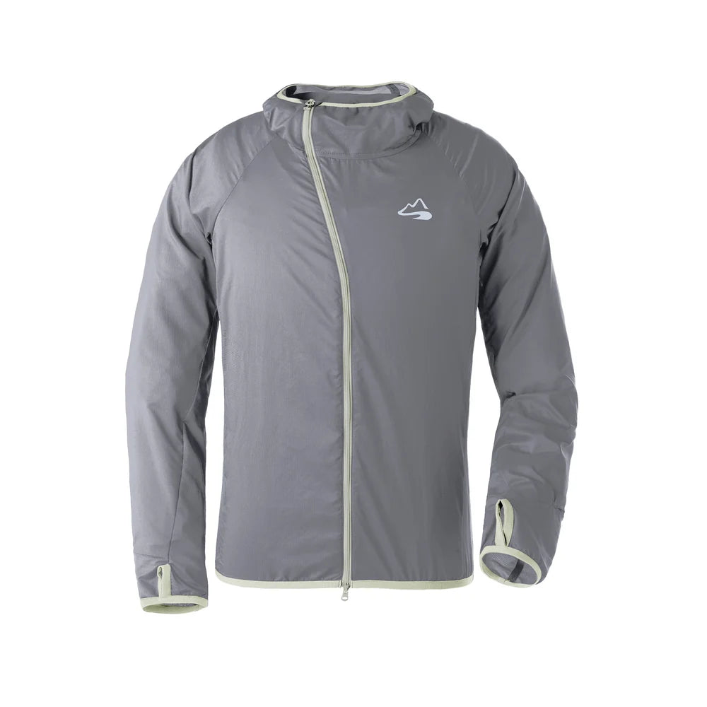 Onion Hoody（ベンチレーション付きの斜めジッパーのウインドシェル）【milestone】
