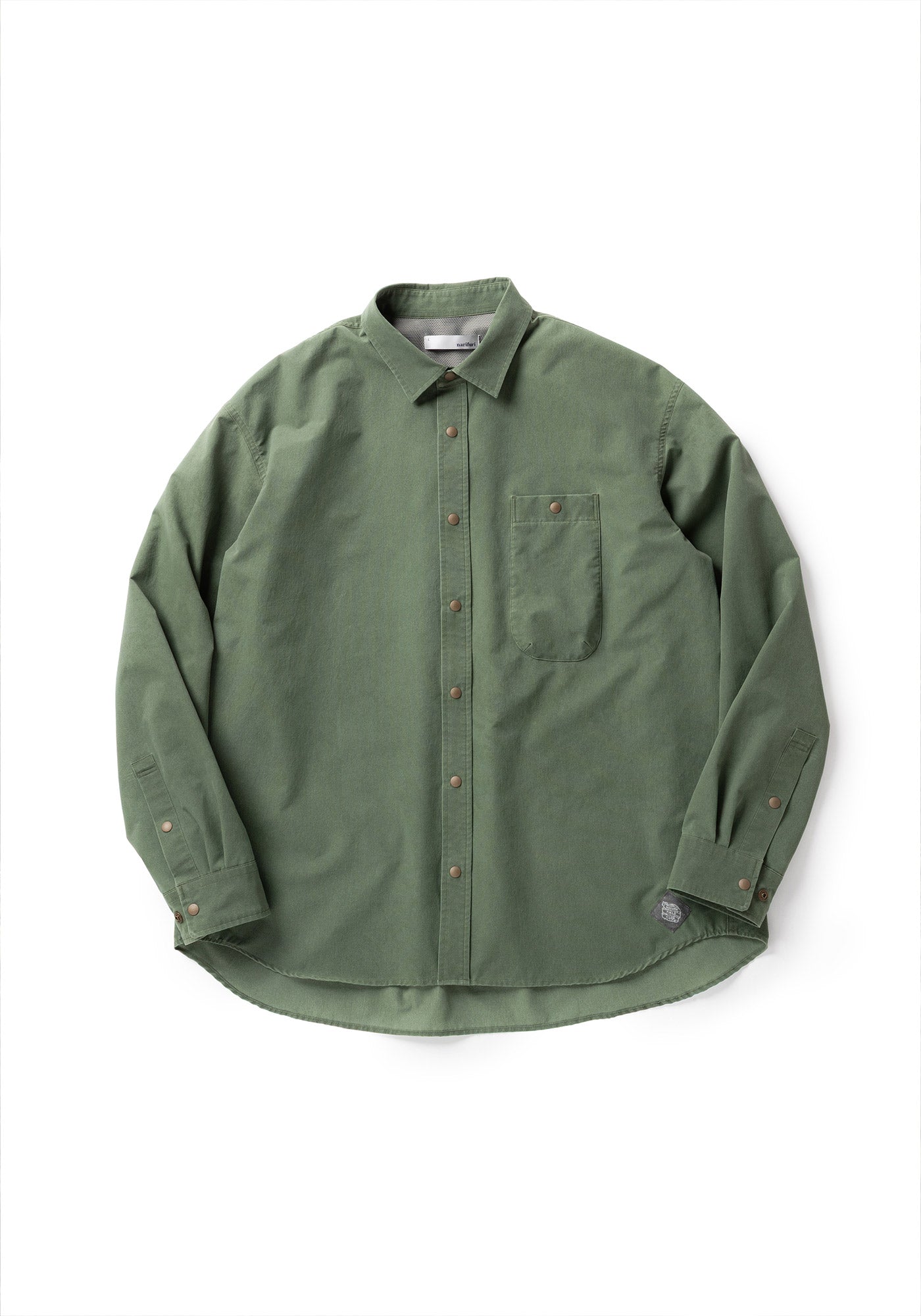 NFC ピグメントメッシュシャツ NF4059（通気性◎／ヴィンテージ感のある風合いのシャツ）【narifuri】