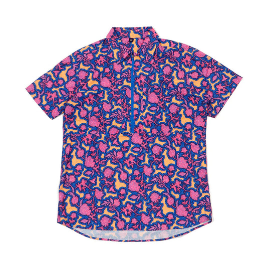 TRIPLE CROWN ZIP DOWN SHORT SLEEVE（速乾・肌触り◎／半袖ハーフジップ）【JOLLY GEAR】