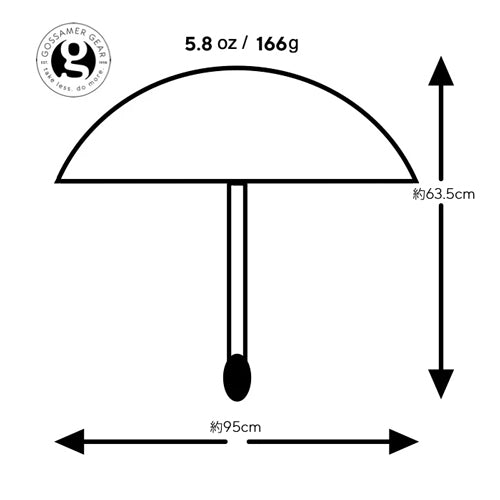 Lightrek Hiking Umbrella（晴雨両用日傘）【GOSSAMER GEAR】 – SANKAKU STAND