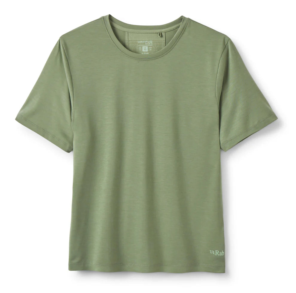 Rivelin Tee Wmns（背面メッシュパネルで通気性抜群）【Rab】