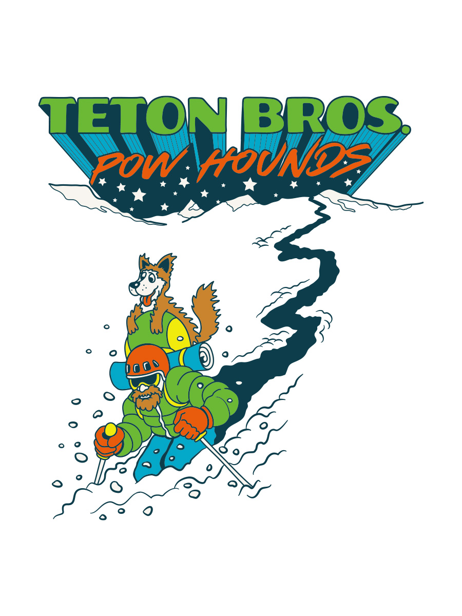 TB Pow Hounds L/S Tee Men’s【Teton Bros.】