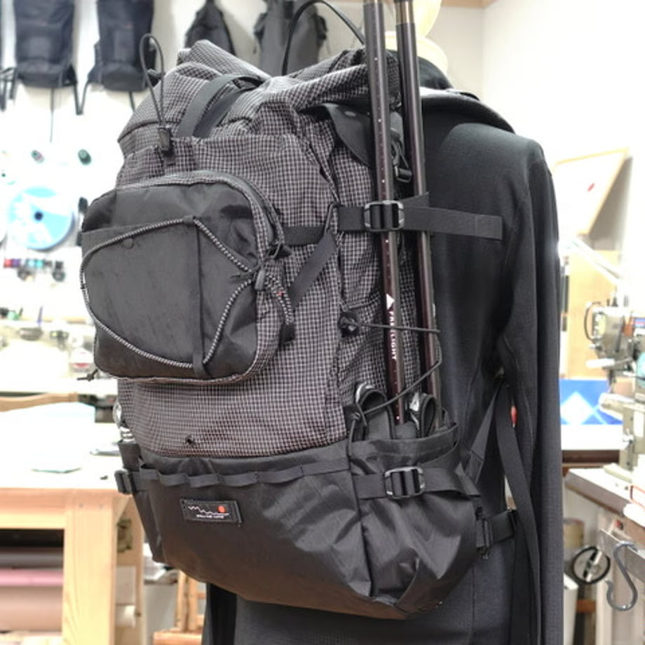 Flap pack35（小屋泊・テント泊に／外ポケット充実／35L）【aruku trail runner】