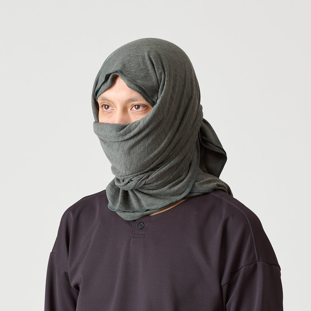 ズキン・デ・ポンチョ（頭巾・ポンチョ・速乾メリノ毛布）【AXESQUIN 凌】