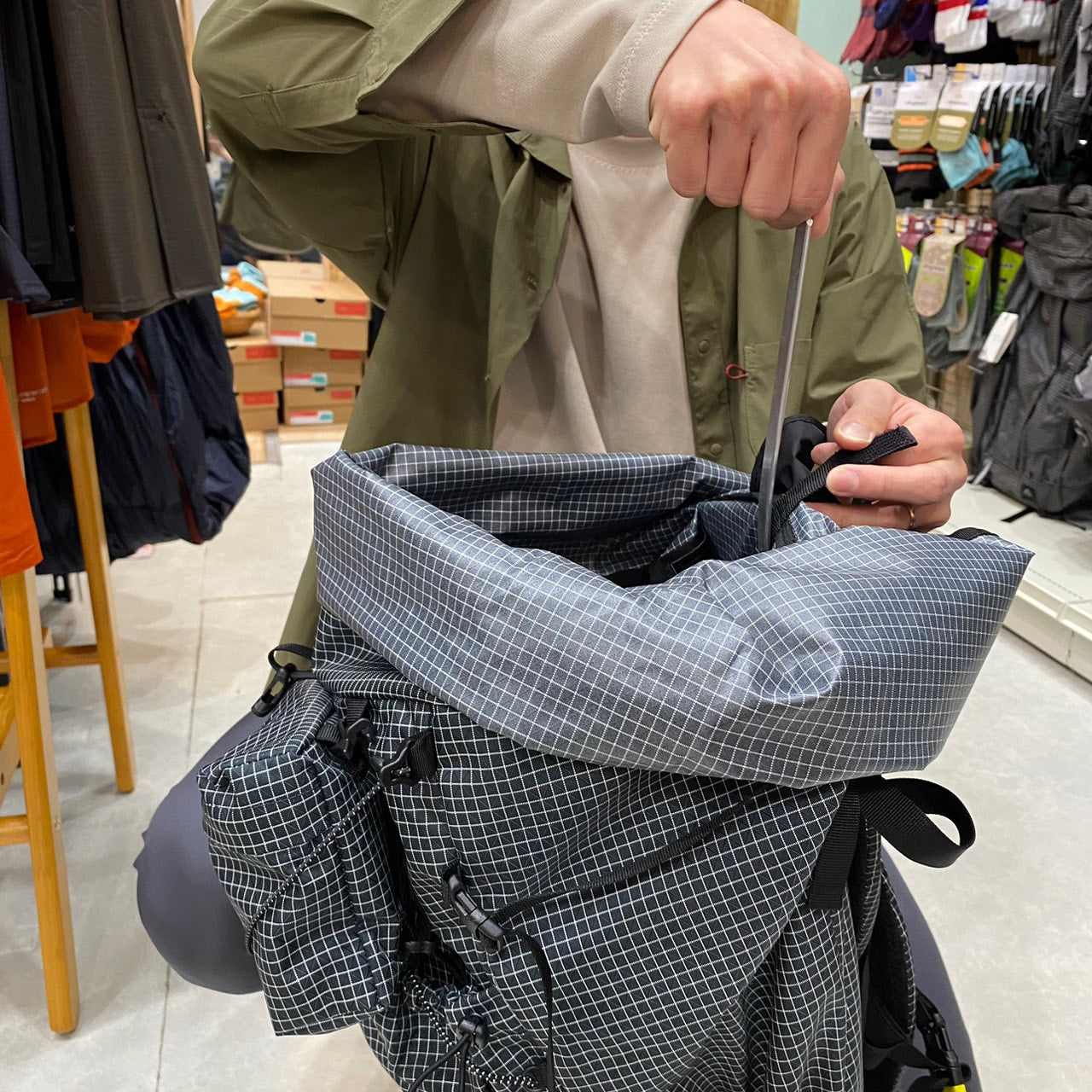 BAEKDU 2 b-grid〈HIP BELT付き〉（55L/耐荷重15㎏/テント泊におすすめ）【CAYL】