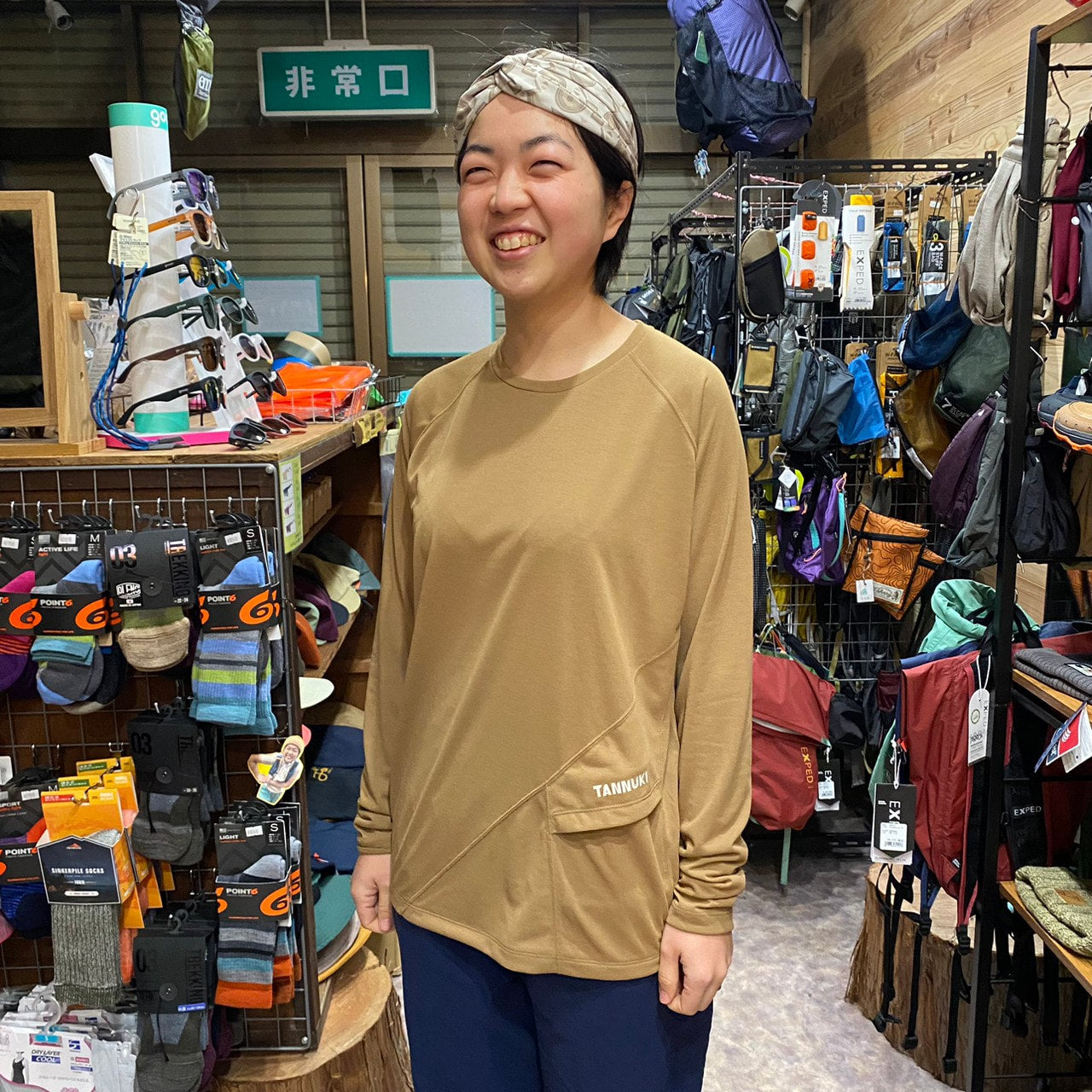 лс  магазин  Sato LS Crew Neck 2(ポリエステル100%吸水速乾)【TANNUKI】 – SANKAKU STAND
